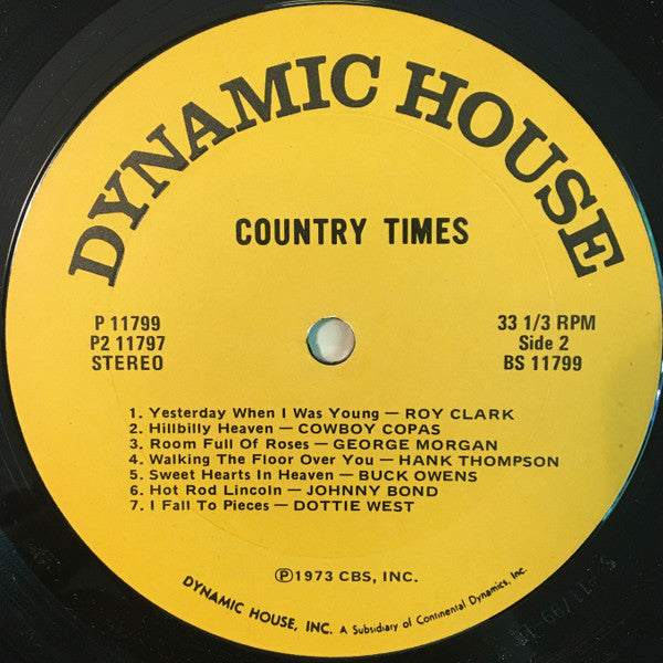 Various : Country Times (Volume 2) (LP, Comp)