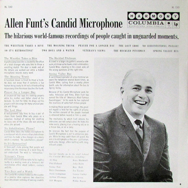 Allen Funt : Candid Microphone (LP, Album, Mono)