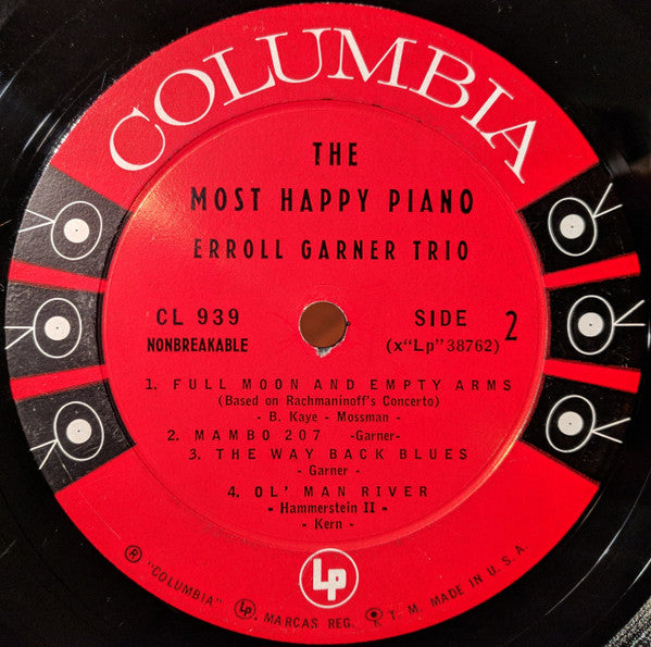 Erroll Garner : The Most Happy Piano (LP, Album, Bri)