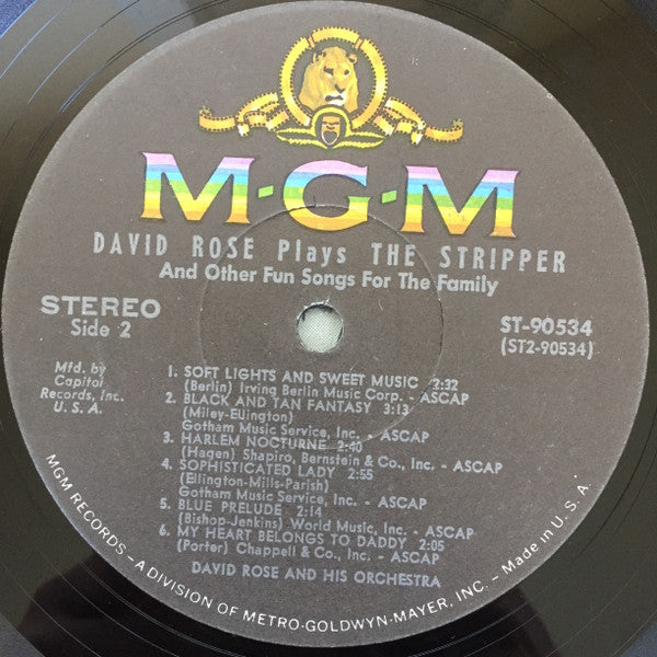 David Rose And His Orchestra* : The Stripper And Other Fun Songs For The Family (LP, Album)
