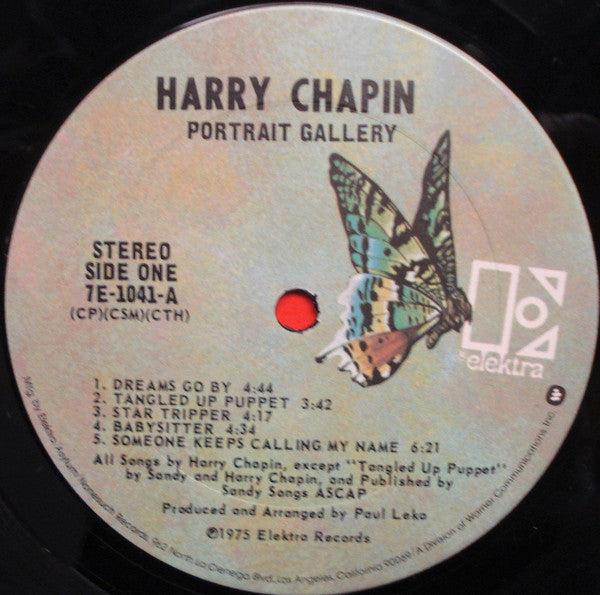 Harry Chapin : Portrait Gallery (LP, Album, Pit)