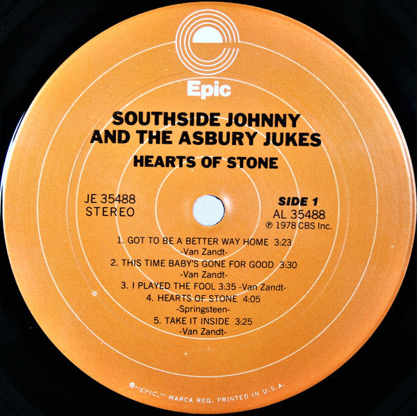 Southside Johnny And The Asbury Jukes* : Hearts Of Stone (LP, Album, San)