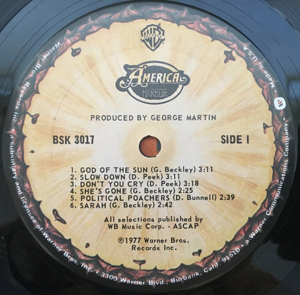 America (2) : Harbor (LP, Album, Ter)