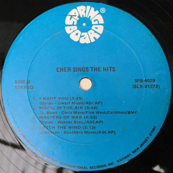 Cher : Sings The Hits (LP, Comp)