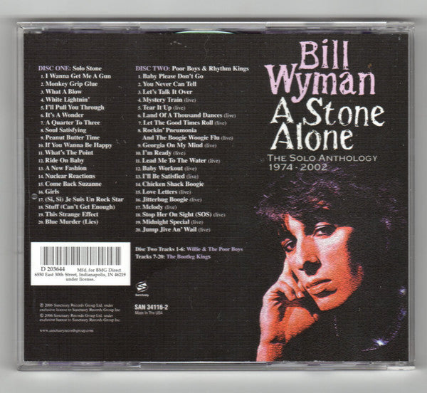 Bill Wyman : A Stone Alone: The Solo Anthology 1974-2002 (2xCD, Album, Comp, Club)