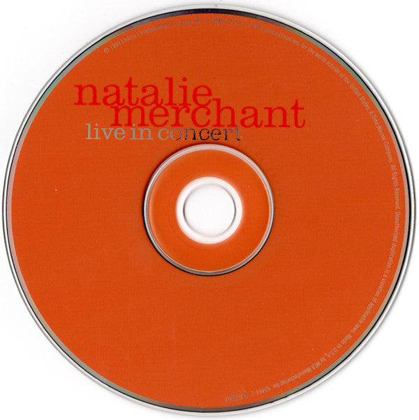 Natalie Merchant : Live In Concert (HDCD)