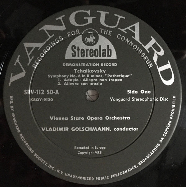 Tchaikovsky* : Symphony No. 6 "Pathetique" (In B Minor) (LP)