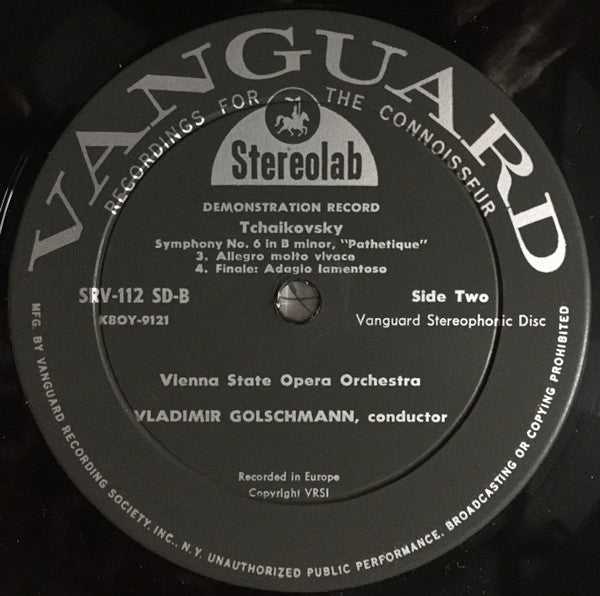 Tchaikovsky* : Symphony No. 6 "Pathetique" (In B Minor) (LP)