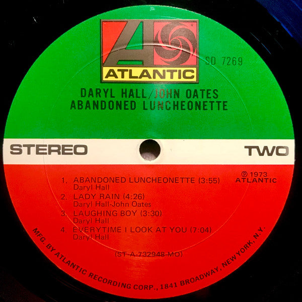 Daryl Hall & John Oates : Abandoned Luncheonette (LP, Album, MO)