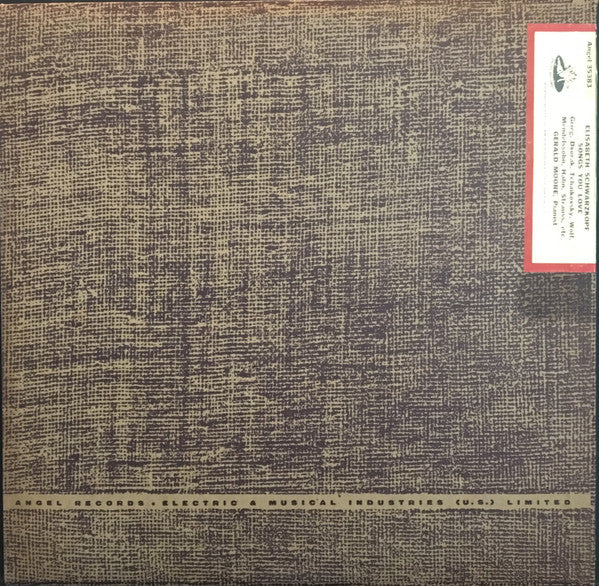 Elisabeth Schwarzkopf : Songs You Love (LP, Album, Mono)