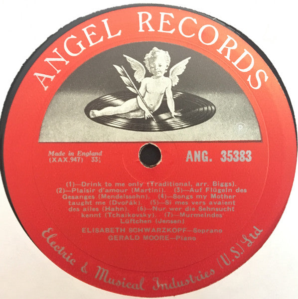 Elisabeth Schwarzkopf : Songs You Love (LP, Album, Mono)
