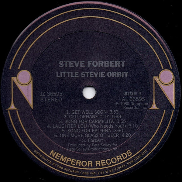 Steve Forbert : Little Stevie Orbit (LP, Album, Ter)