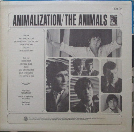 The Animals : Animalization (LP, Album, Mono, MGM)