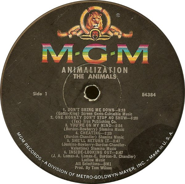 The Animals : Animalization (LP, Album, Mono, MGM)