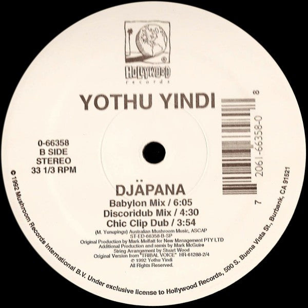 Yothu Yindi : Djäpana (12")