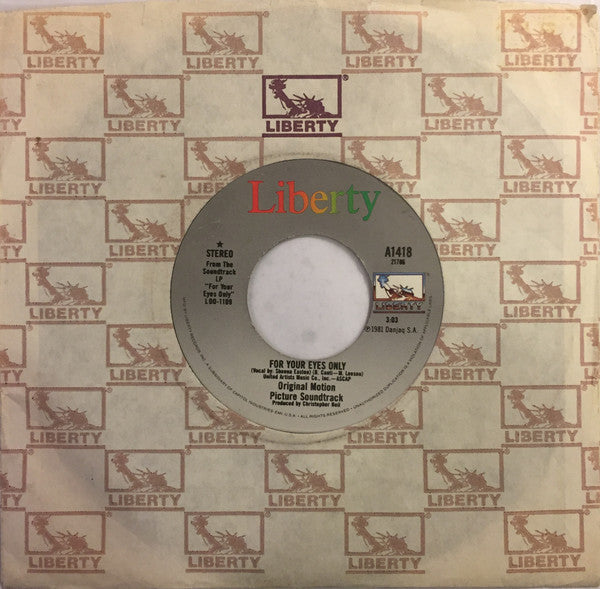 Sheena Easton : For Your Eyes Only (7", Single, Los)