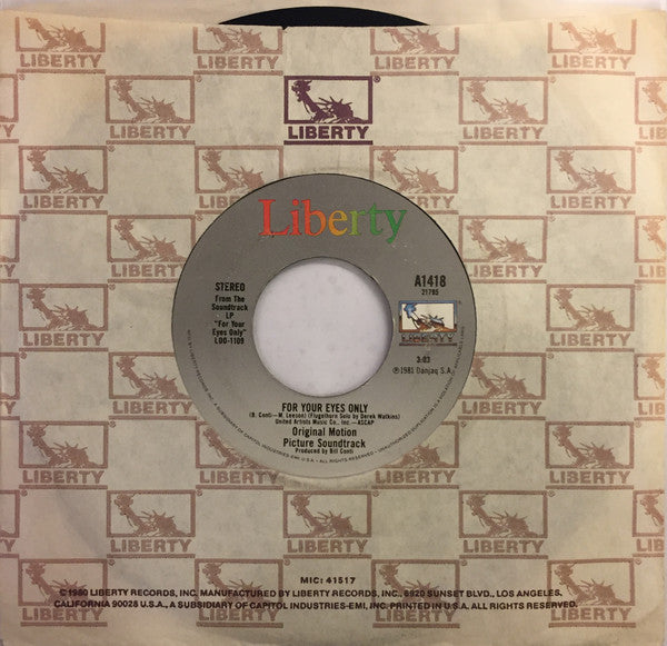 Sheena Easton : For Your Eyes Only (7", Single, Los)