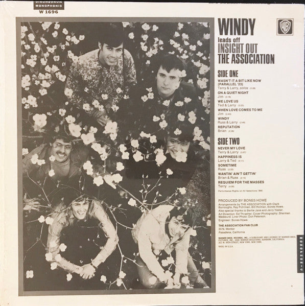 The Association (2) : Insight Out (LP, Album, Mono, RE, Gre)