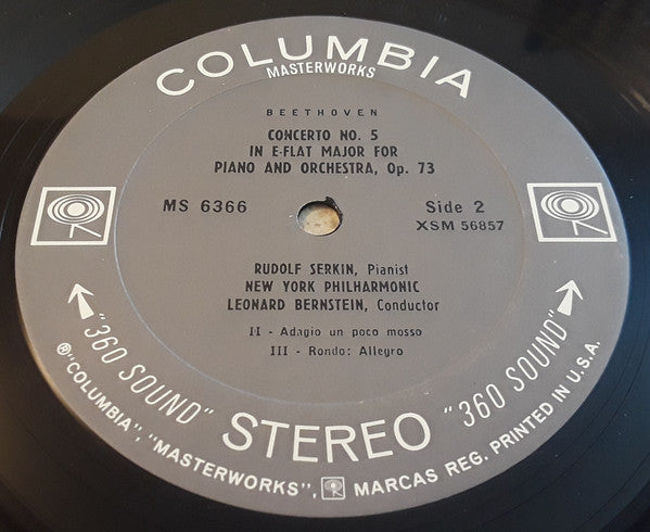 Beethoven* / Serkin*, Bernstein*, New York Philharmonic : "Emperor" Concerto (LP)