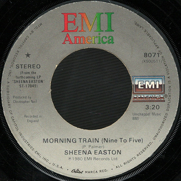 Sheena Easton : 9 To 5 (7", Single)