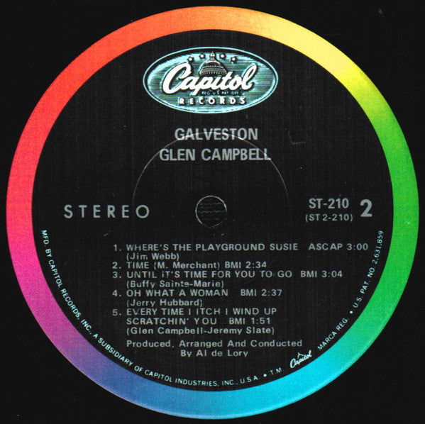 Glen Campbell : Galveston (LP, Album, Scr)