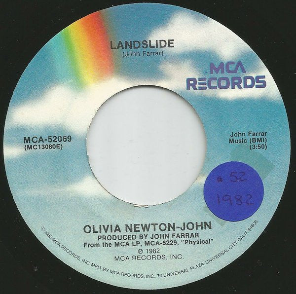 Olivia Newton-John : Landslide (7", Single, Pin)