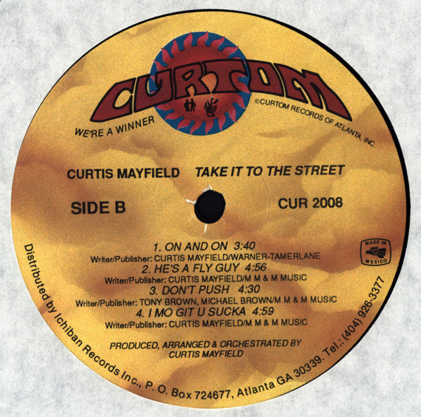 Curtis Mayfield : Take It To The Streets (LP, Album)