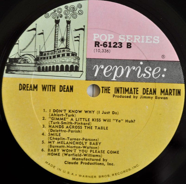 Dean Martin : Dream With Dean (The Intimate Dean Martin) (LP, Album, Mono, Pit)