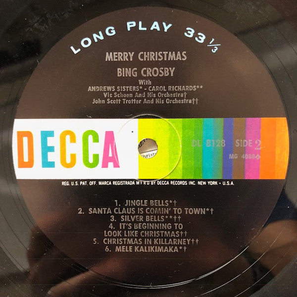 Bing Crosby : Merry Christmas (LP, Album, Mono, RE, Pin)