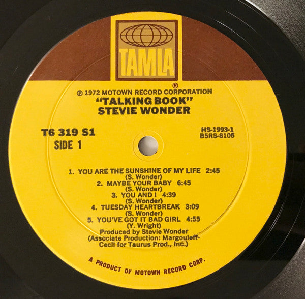 Stevie Wonder : Talking Book (LP, Album, RP, Mon)
