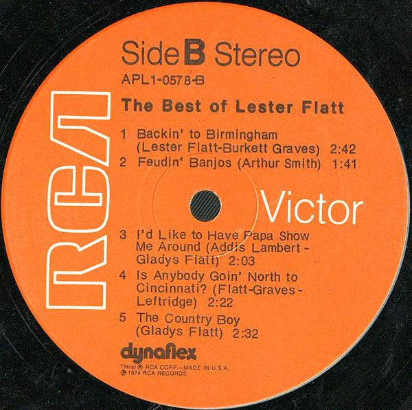 Lester Flatt : The Best Of Lester Flatt (LP, Comp, RE)
