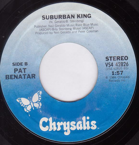 Pat Benatar : We Belong (7", Single, Styrene, Car)