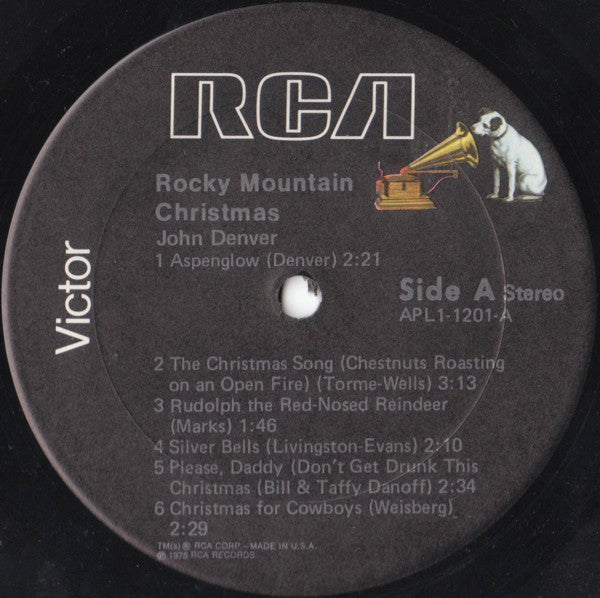 John Denver : Rocky Mountain Christmas (LP, Album, RE, Gat)