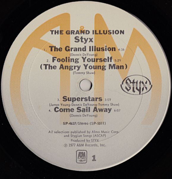 Styx : The Grand Illusion (LP, Album, Mon)