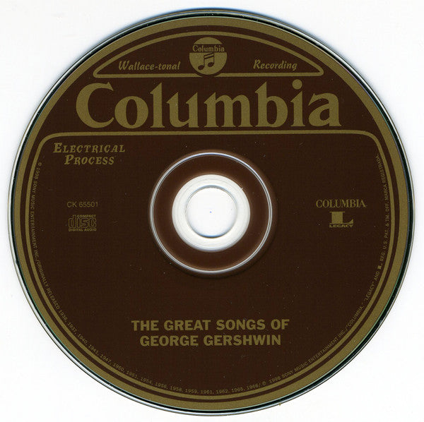 Various : The Great Songs Of George Gershwin (CD, Comp, RM)