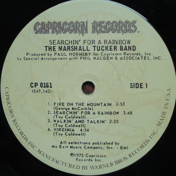 The Marshall Tucker Band : Searchin' For A Rainbow (LP, Album, Win)