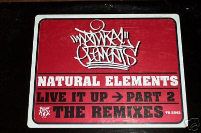 Natural Elements : Live It Up Part 2 The Remixes (12", Promo)