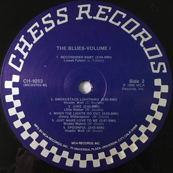 Various : The Blues Volume 1 (LP, Comp, Mono, RE)