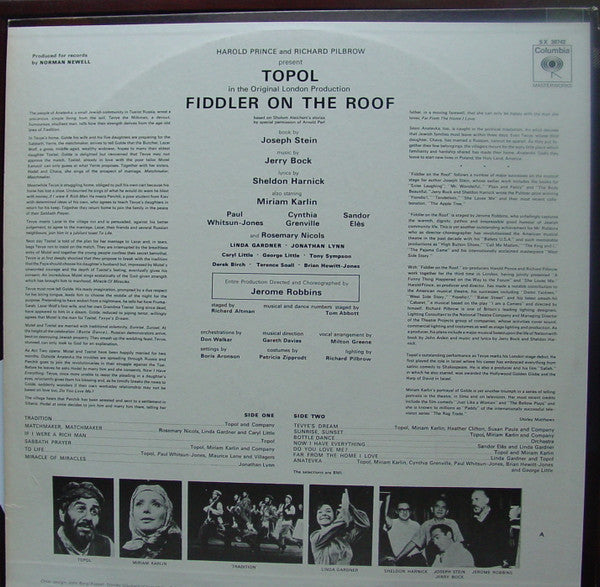 Topol : Fiddler On The Roof (LP, Album)