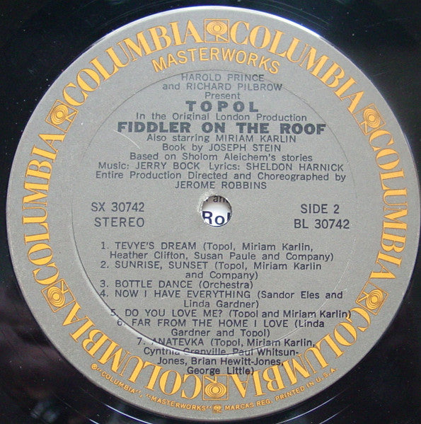 Topol : Fiddler On The Roof (LP, Album)
