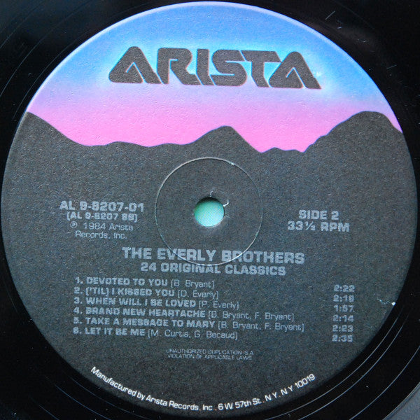 The Everly Brothers* : 24 Original Classics (2xLP, Comp, Ind)