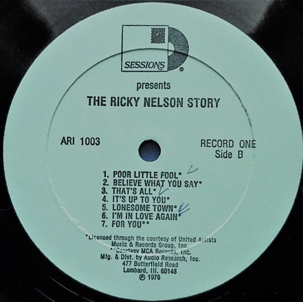 Ricky Nelson (2) : The Ricky Nelson Story (3xLP, Comp, All)