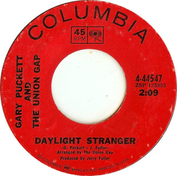 Gary Puckett And The Union Gap* : Lady Willpower / Daylight Stranger (7", Single, Ter)