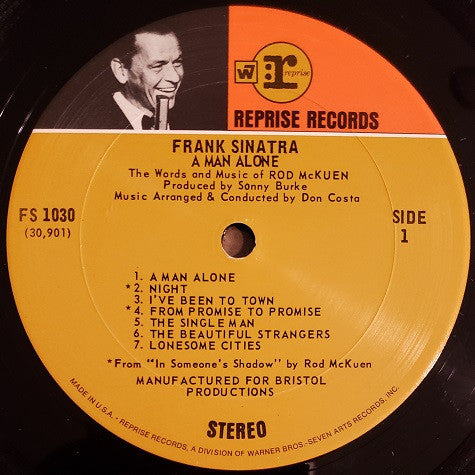 Frank Sinatra : A Man Alone (LP, Album, San)