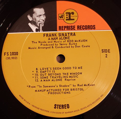 Frank Sinatra : A Man Alone (LP, Album, San)