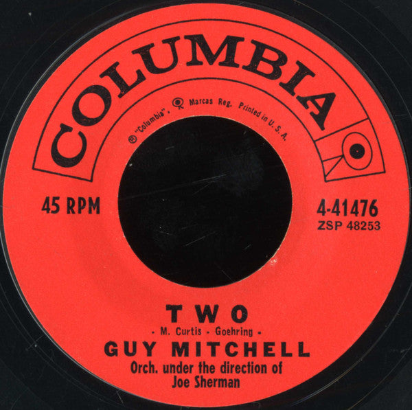 Guy Mitchell : Heartaches By The Number (7", Single, Styrene, Pit)