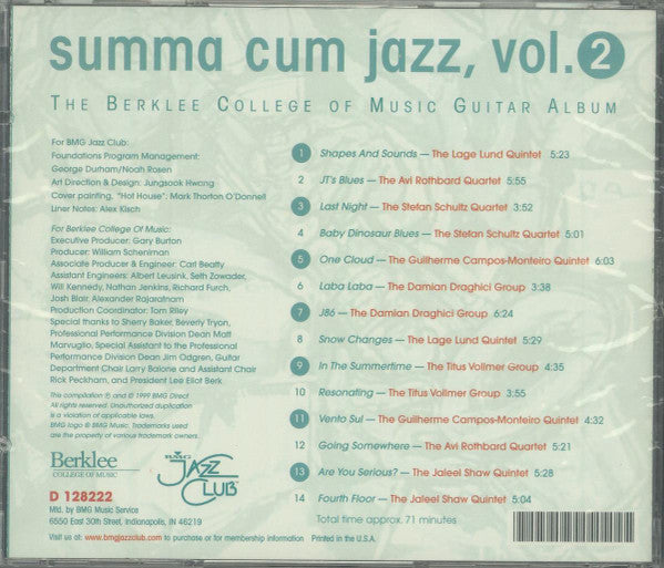 Various : Summa Cum Jazz, Vol 2 The Berklee College Of Music Guitar Album (CD, Comp)
