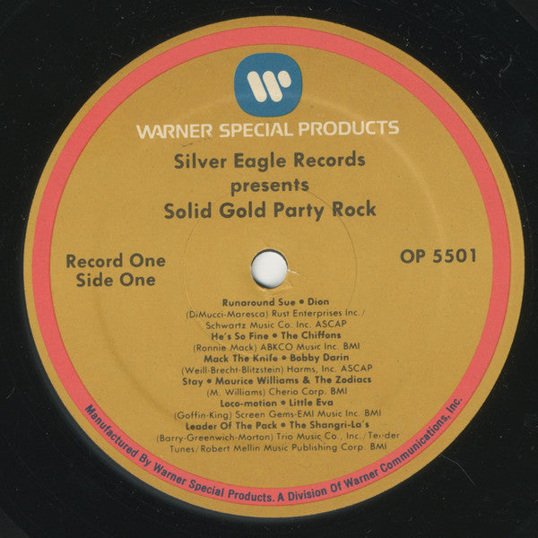 Various : Silver Eagle Records Presents Solid Gold Party Rock (5xLP, Comp, Spe + Box)