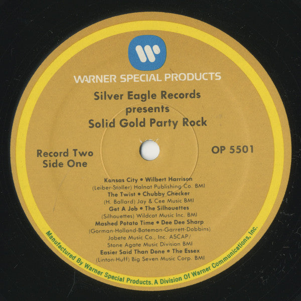 Various : Silver Eagle Records Presents Solid Gold Party Rock (5xLP, Comp, Spe + Box)