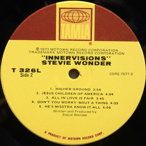Stevie Wonder : Innervisions (LP, Album, Hol)